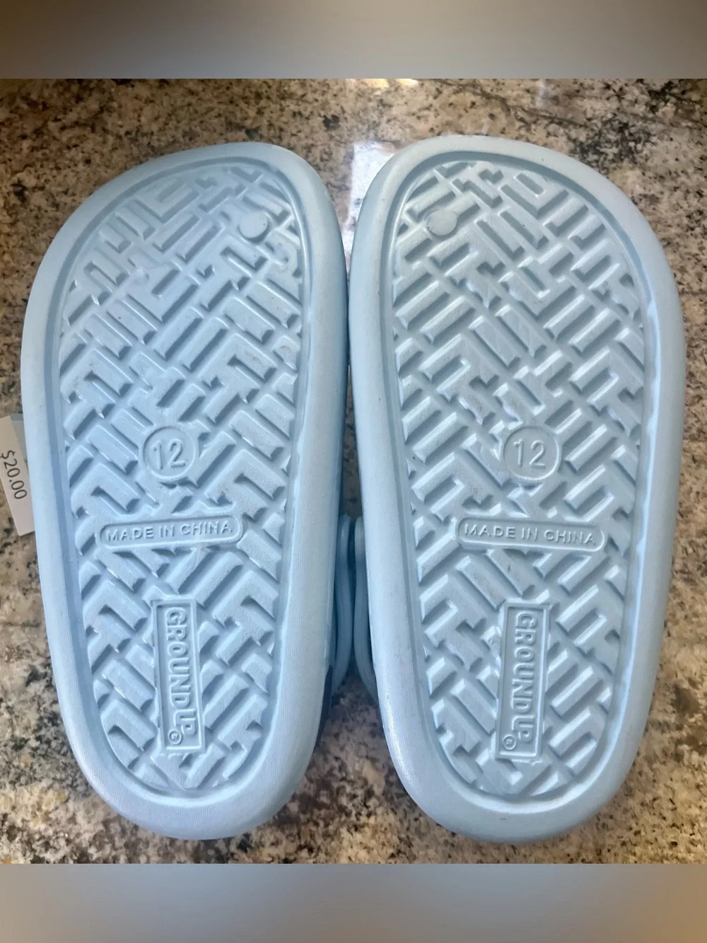 Bluey Bingo Kids Light Blue Cartoon Character Slip-On Sandals
